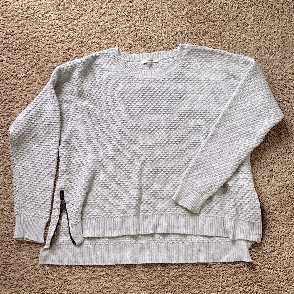 Madewell light grey crew neck sweater L